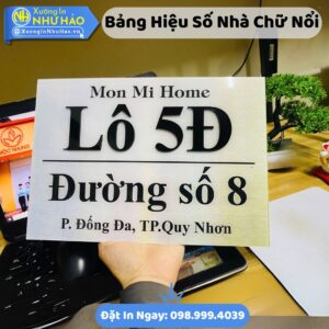 Làm Biển Số Nhà Bằng Mica Theo Yêu Cầu, Bền Đẹp, Sang Trọng - Giá Tốt Tại Xưởng Như Hảo