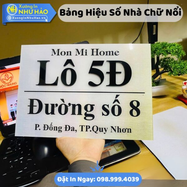 Làm Biển Số Nhà Bằng Mica Theo Yêu Cầu, Bền Đẹp, Sang Trọng - Giá Tốt Tại Xưởng Như Hảo