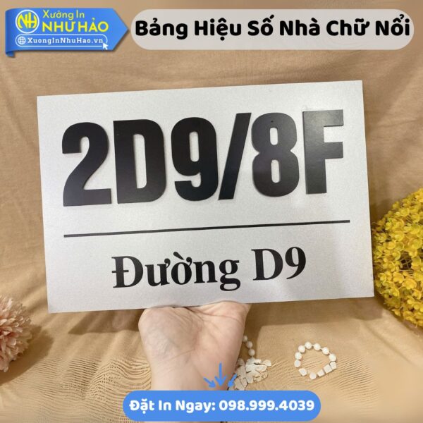 Làm Biển Số Nhà Bằng Mica Theo Yêu Cầu, Bền Đẹp, Sang Trọng - Giá Tốt Tại Xưởng Như Hảo