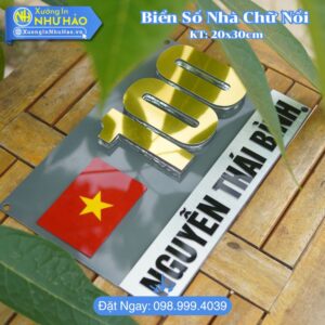 Làm Biển Số Nhà Tại Hải Phòng Theo Yêu Cầu Giá Rẻ: ALu Và Mica Kết Hợp Tùy Chỉnh Thiết Kế - Chịu Nắng Mưa, Chống Rỉ Sét Bền Bỉ Theo Thời Gian
