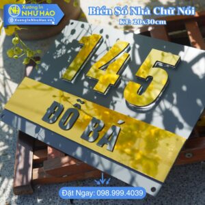 Làm Biển Số Nhà Tại Hải Phòng Theo Yêu Cầu Giá Rẻ: ALu Và Mica Kết Hợp Tùy Chỉnh Thiết Kế - Chịu Nắng Mưa, Chống Rỉ Sét Bền Bỉ Theo Thời Gian