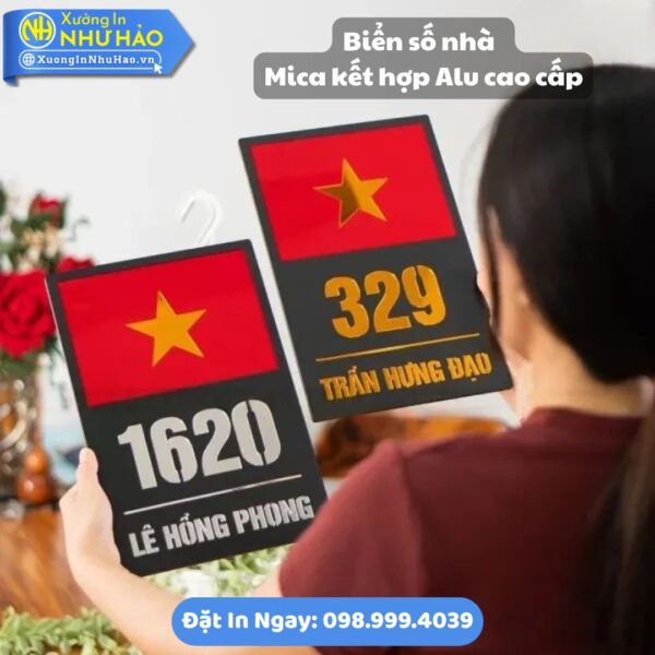 Đặt Làm Biển Số Nhà Đà Nẵng Theo Yêu Cầu: Bảng Mica, Alu Kết Hợp Sang Trọng, Bền Đẹp