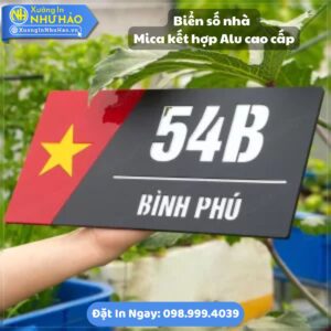 Đặt Làm Biển Số Nhà Hải Phòng Theo Yêu Cầu: ALu Và Mica Kết Hợp Tùy Chỉnh Thiết Kế, Giao Hàng Tận Nơi, Tư Vấn Miễn Phí