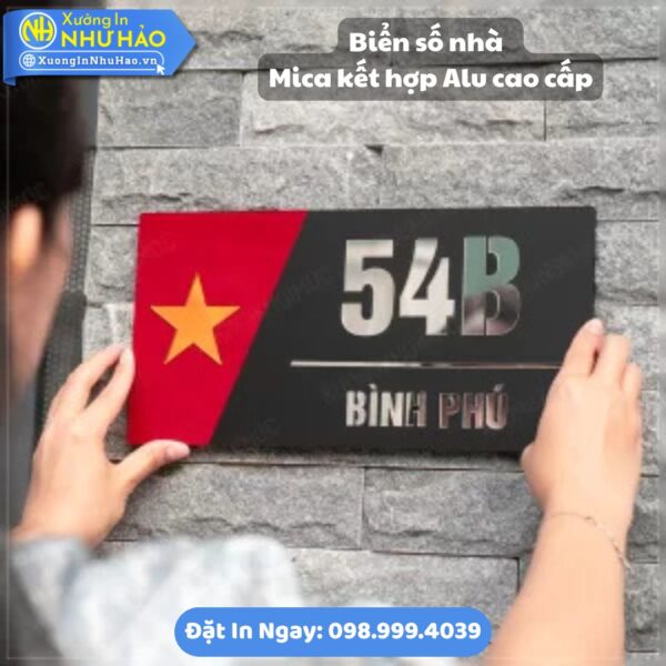Đặt Làm Biển Số Nhà Hải Phòng Theo Yêu Cầu: ALu Và Mica Kết Hợp Tùy Chỉnh Thiết Kế, Giao Hàng Tận Nơi, Tư Vấn Miễn Phí