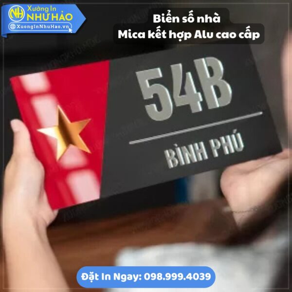 Đặt Làm Biển Số Nhà Hải Phòng Theo Yêu Cầu: ALu Và Mica Kết Hợp Tùy Chỉnh Thiết Kế, Giao Hàng Tận Nơi, Tư Vấn Miễn Phí