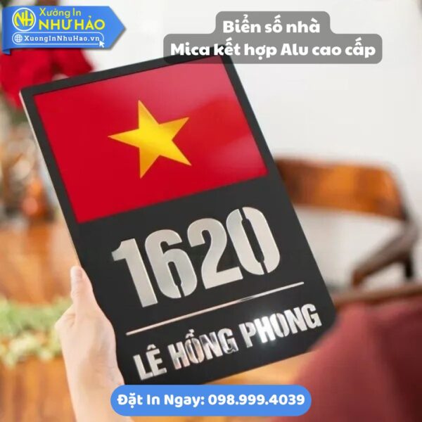 Đặt Làm Biển Số Nhà Đà Nẵng Theo Yêu Cầu: Bảng Mica, Alu Kết Hợp Sang Trọng, Bền Đẹp