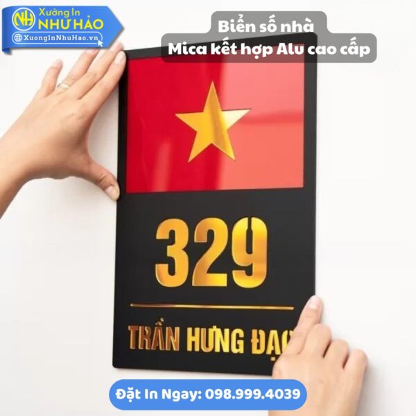 Đặt Làm Biển Số Nhà Đà Nẵng Theo Yêu Cầu: Bảng Mica, Alu Kết Hợp Sang Trọng, Bền Đẹp