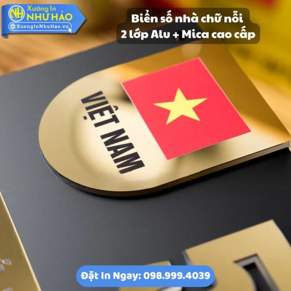 Đặt Làm Biển Số Nhà TPHCM Theo Yêu Cầu: Bảng Mica, Alu Chữ Nổi Sang Trọng, Bền Đẹp
