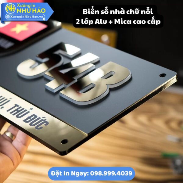 Đặt Làm Biển Số Nhà TPHCM Theo Yêu Cầu: Bảng Mica, Alu Chữ Nổi Sang Trọng, Bền Đẹp