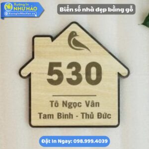 Làm Biển Số Nhà Đẹp Bằng Gỗ Theo Yêu Cầu: Mica, Alu Chữ Nổi 3D. Mẫu Mã Sang Trọng, Hiện Đại Cho Biệt Thự, Nhà Phố