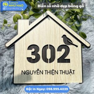 Làm Biển Số Nhà Đẹp Bằng Gỗ Theo Yêu Cầu: Mica, Alu Chữ Nổi 3D. Mẫu Mã Sang Trọng, Hiện Đại Cho Biệt Thự, Nhà Phố