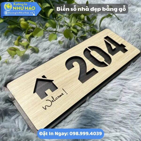 Làm Biển Số Nhà Đẹp Bằng Gỗ Theo Yêu Cầu: Mica, Alu Chữ Nổi 3D. Mẫu Mã Sang Trọng, Hiện Đại Cho Biệt Thự, Nhà Phố