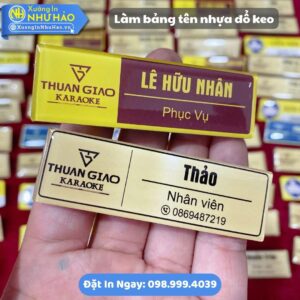 Xưởng Làm Bảng Tên Nhựa Đổ Keo Cao Cấp, In Logo Sắc Nét, Bền Đẹp. Giải Pháp Cài Áo Nam Châm Và Ghim Cài Tiện Lợi, Bảo Vệ Đồng Phục, Tăng Nhận Diện Thương Hiệu