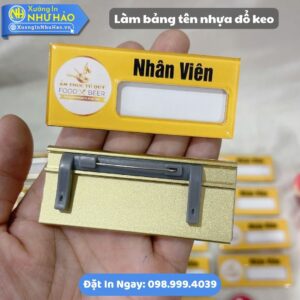 Xưởng Làm Bảng Tên Nhựa Đổ Keo Cao Cấp, In Logo Sắc Nét, Bền Đẹp. Giải Pháp Cài Áo Nam Châm Và Ghim Cài Tiện Lợi, Bảo Vệ Đồng Phục, Tăng Nhận Diện Thương Hiệu