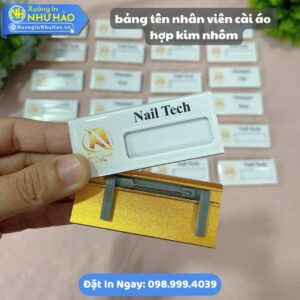 Làm Bảng Tên Nhân Viên Hợp Kim Nhôm Theo Yêu Cầu | Bền Đẹp, Sang Trọng, Giá Tốt Tại Xưởng In Như Hảo