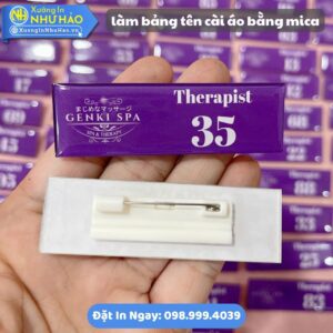 Làm Bảng Tên Cài Áo Bằng Mica Theo Yêu Cầu, Loại Cài Ghim - Nam Châm, Báo Giá Nhanh, Thiết Kế Miễn Phí, Giao Hàng Toàn Quốc