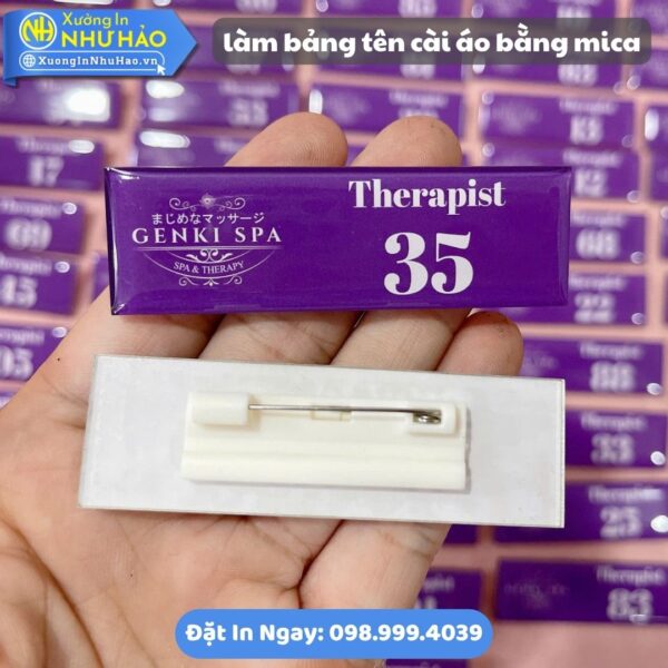 Làm Bảng Tên Cài Áo Bằng Mica Theo Yêu Cầu, Loại Cài Ghim - Nam Châm, Báo Giá Nhanh, Thiết Kế Miễn Phí, Giao Hàng Toàn Quốc