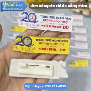 Làm Bảng Tên Cài Áo Bằng Mica Theo Yêu Cầu, Loại Cài Ghim - Nam Châm, Báo Giá Nhanh, Thiết Kế Miễn Phí, Giao Hàng Toàn Quốc