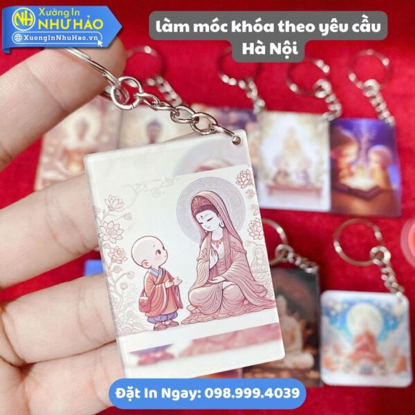 Làm Móc Khóa Theo Yêu Cầu Hà Nội: Sáng Tạo Dấu Ấn Riêng Biệt: Chất Liệu Mica, Nhựa Và Alu Gương - In UV Sắc Nét, Thiết Kế Miễn Phí