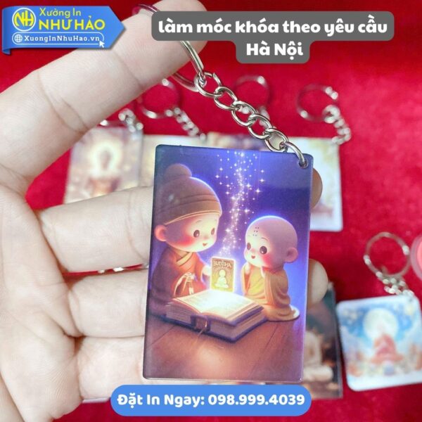 Làm Móc Khóa Theo Yêu Cầu Hà Nội: Sáng Tạo Dấu Ấn Riêng Biệt: Chất Liệu Mica, Nhựa Và Alu Gương - In UV Sắc Nét, Thiết Kế Miễn Phí