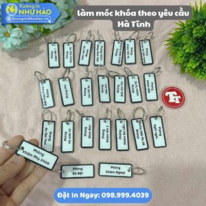 Làm Móc Khóa Theo Yêu Cầu Hà Tĩnh: Sáng Tạo, Bền Đẹp: In Logo, Hình Ảnh Sắc Nét, Mica & Nhựa