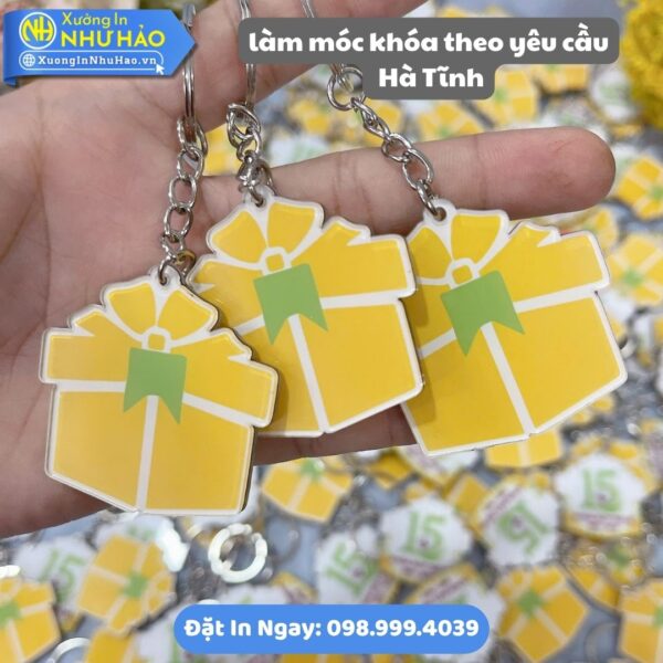 Làm Móc Khóa Theo Yêu Cầu Hà Tĩnh: Sáng Tạo, Bền Đẹp: In Logo, Hình Ảnh Sắc Nét, Mica & Nhựa