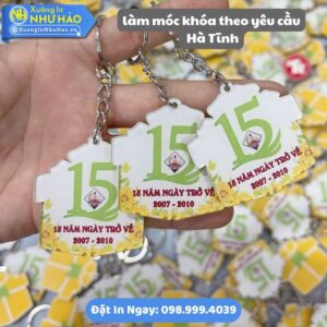 Làm Móc Khóa Theo Yêu Cầu Hà Tĩnh: Sáng Tạo, Bền Đẹp: In Logo, Hình Ảnh Sắc Nét, Mica & Nhựa
