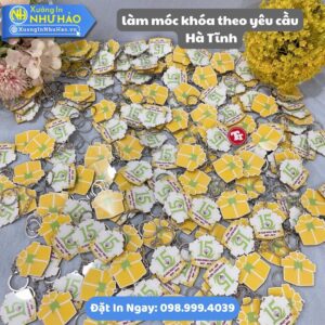 Làm Móc Khóa Theo Yêu Cầu Hà Tĩnh: Sáng Tạo, Bền Đẹp: In Logo, Hình Ảnh Sắc Nét, Mica & Nhựa
