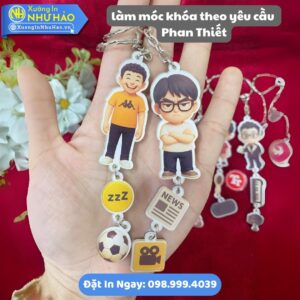 Làm Móc Khóa Theo Yêu Cầu Phan Thiết Tinh Tế, Đẹp, Bền, Giá Tốt: Thiết Kế Miễn Phí - In Logo, Hình Ảnh, Chibi