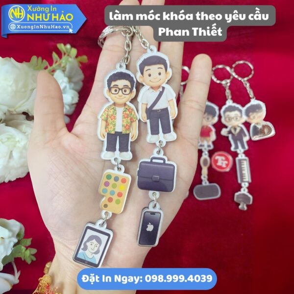 Làm Móc Khóa Theo Yêu Cầu Phan Thiết Tinh Tế, Đẹp, Bền, Giá Tốt: Thiết Kế Miễn Phí - In Logo, Hình Ảnh, Chibi