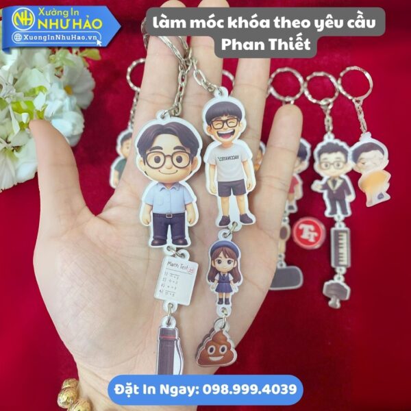 Làm Móc Khóa Theo Yêu Cầu Phan Thiết Tinh Tế, Đẹp, Bền, Giá Tốt: Thiết Kế Miễn Phí - In Logo, Hình Ảnh, Chibi