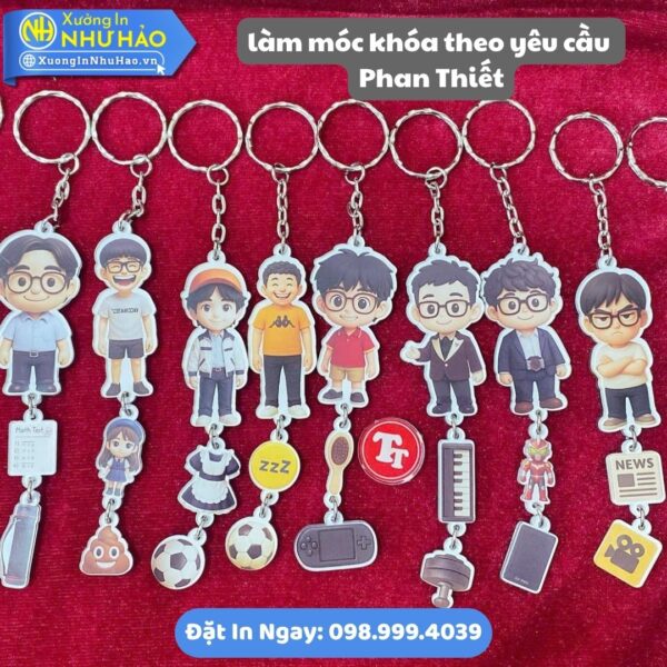 Làm Móc Khóa Theo Yêu Cầu Phan Thiết Tinh Tế, Đẹp, Bền, Giá Tốt: Thiết Kế Miễn Phí - In Logo, Hình Ảnh, Chibi