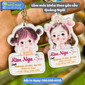 Làm Móc Khóa Theo Yêu Cầu Quảng Ngãi - Thiết Kế Riêng, Mica & Nhựa Cứng Bền Đẹp, Giá Tốt