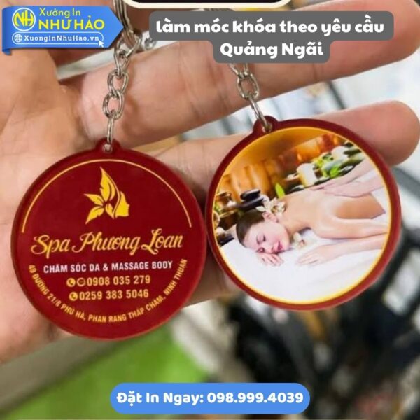 Làm Móc Khóa Theo Yêu Cầu Quảng Ngãi - Thiết Kế Riêng, Mica & Nhựa Cứng Bền Đẹp, Giá Tốt