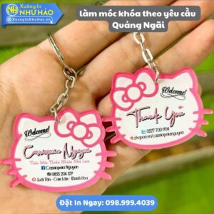 Làm Móc Khóa Theo Yêu Cầu Quảng Ngãi - Thiết Kế Riêng, Mica & Nhựa Cứng Bền Đẹp, Giá Tốt