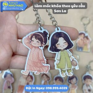 Xưởng Làm Móc Khóa Theo Yêu Cầu Sơn La: In Logo, Hình Ảnh Sắc Nét, Mica & Nhựa Cứng Bền Đẹp, Giá Tốt