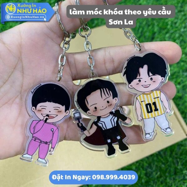 Xưởng Làm Móc Khóa Theo Yêu Cầu Sơn La: In Logo, Hình Ảnh Sắc Nét, Mica & Nhựa Cứng Bền Đẹp, Giá Tốt