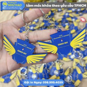 Làm Móc Khóa Theo Yêu Cầu TPHCM: Nhận In Móc Khoá TPHCM Mọi Số Lượng - Chất Liệu Mica, Alu Hoặc Nhựa