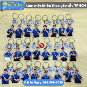 Làm Móc Khóa Theo Yêu Cầu TPHCM: Nhận In Móc Khoá TPHCM Mọi Số Lượng - Chất Liệu Mica, Alu Hoặc Nhựa