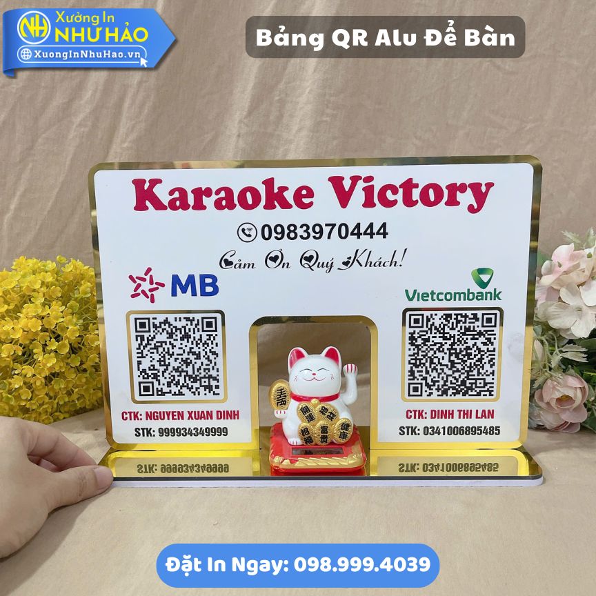 Bang QR Alu De Ban 5 Làm Bảng QR Alu Để Bàn Theo Yêu Cầu: Giải Pháp Thanh Toán Bền Bỉ, Sang Trọng Cho Mọi Cửa Hàng