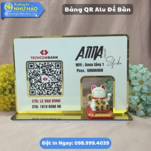 Làm Bảng QR Alu Để Bàn Theo Yêu Cầu: Giải Pháp Thanh Toán Bền Bỉ, Sang Trọng Cho Mọi Cửa Hàng