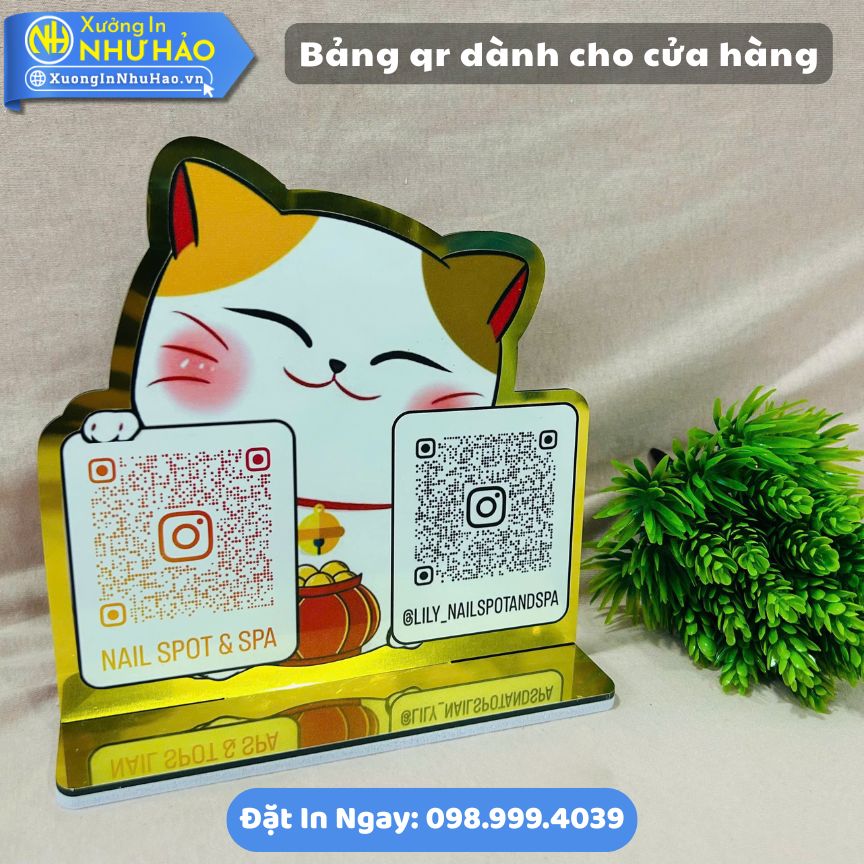 Bang qr danh cho cua hang 2 Bảng Qr Dành Cho Cửa Hàng: Nhận Làm Bảng Quét Mã Qr Mica Theo Yêu Cầu, Thiết Kế Riêng Cho Thương Hiệu Của Bạn