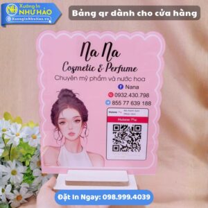 Bảng Qr Dành Cho Cửa Hàng: Nhận Làm Bảng Quét Mã Qr Mica Theo Yêu Cầu, Thiết Kế Riêng Cho Thương Hiệu Của Bạn