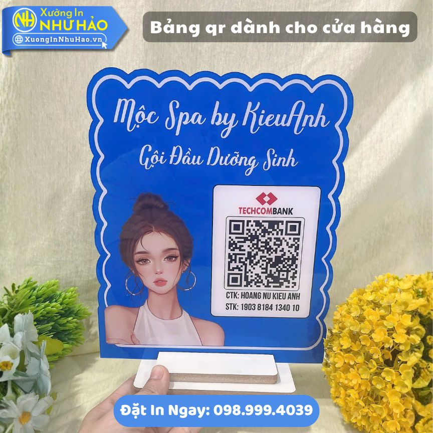 Bang qr danh cho cua hang 4 Bảng Qr Dành Cho Cửa Hàng: Nhận Làm Bảng Quét Mã Qr Mica Theo Yêu Cầu, Thiết Kế Riêng Cho Thương Hiệu Của Bạn