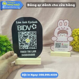 Bảng Qr Dành Cho Cửa Hàng: Nhận Làm Bảng Quét Mã Qr Mica Theo Yêu Cầu, Thiết Kế Riêng Cho Thương Hiệu Của Bạn