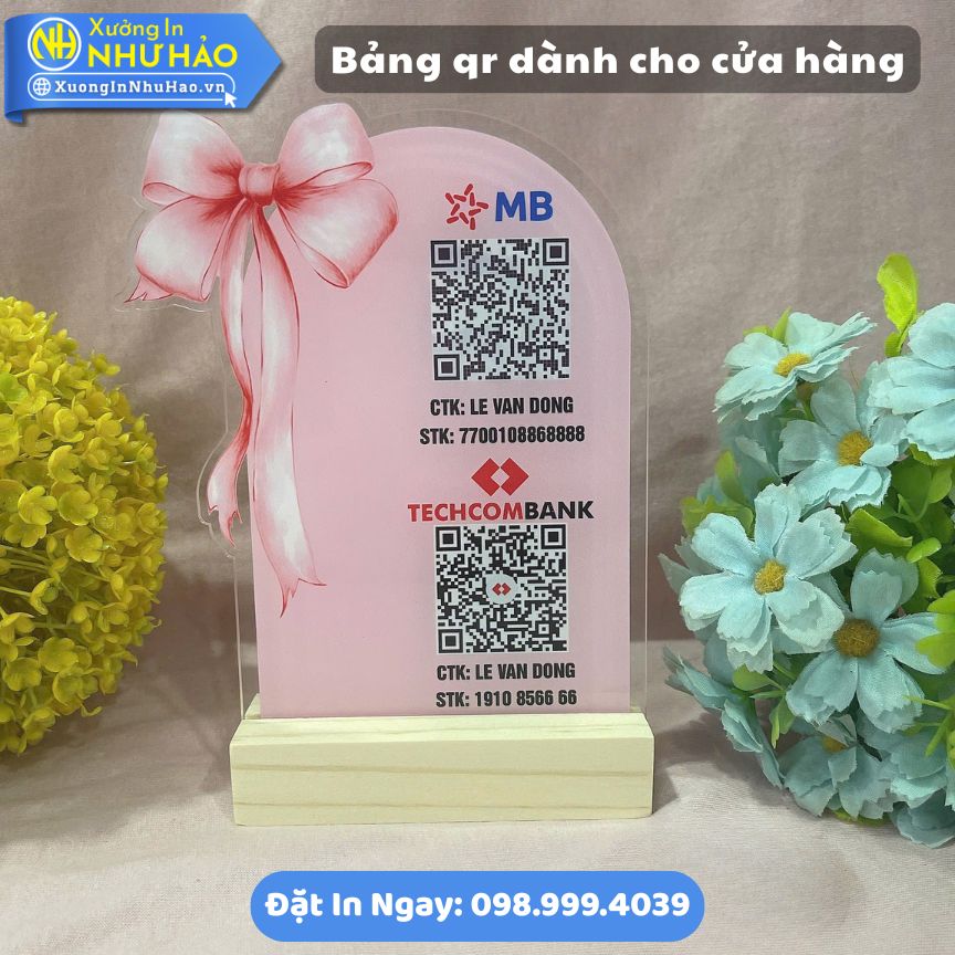 Bang qr danh cho cua hang 7 Bảng Qr Dành Cho Cửa Hàng: Nhận Làm Bảng Quét Mã Qr Mica Theo Yêu Cầu, Thiết Kế Riêng Cho Thương Hiệu Của Bạn