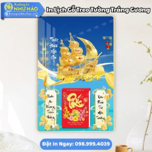 Đặt In Lịch Gỗ Treo Tường Tráng Gương Theo Yêu Cầu Làm Quà Tết Ý Nghĩa Cho Doanh Nghiệp