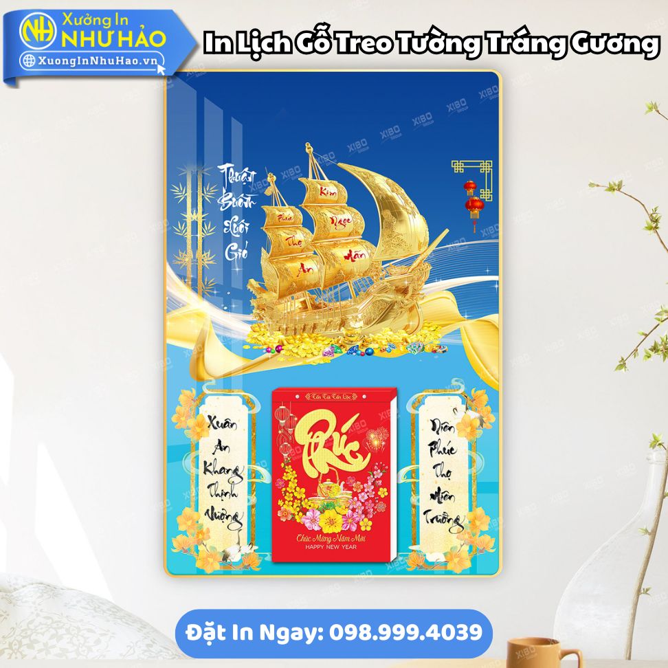 IIn Lich Go Treo Tuong Trang Guong Đặt In Lịch Gỗ Treo Tường Tráng Gương Theo Yêu Cầu Làm Quà Tết Ý Nghĩa Cho Doanh Nghiệp