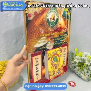 Đặt In Lịch Gỗ Treo Tường Tráng Gương Theo Yêu Cầu Làm Quà Tết Ý Nghĩa Cho Doanh Nghiệp
