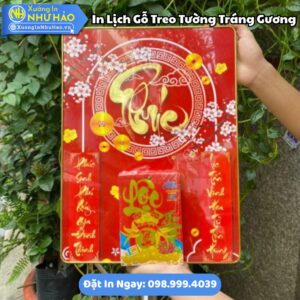 Đặt In Lịch Gỗ Treo Tường Tráng Gương Theo Yêu Cầu Làm Quà Tết Ý Nghĩa Cho Doanh Nghiệp